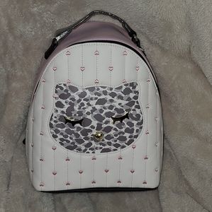 NWOT Betsey Johnson leopard cat backpack